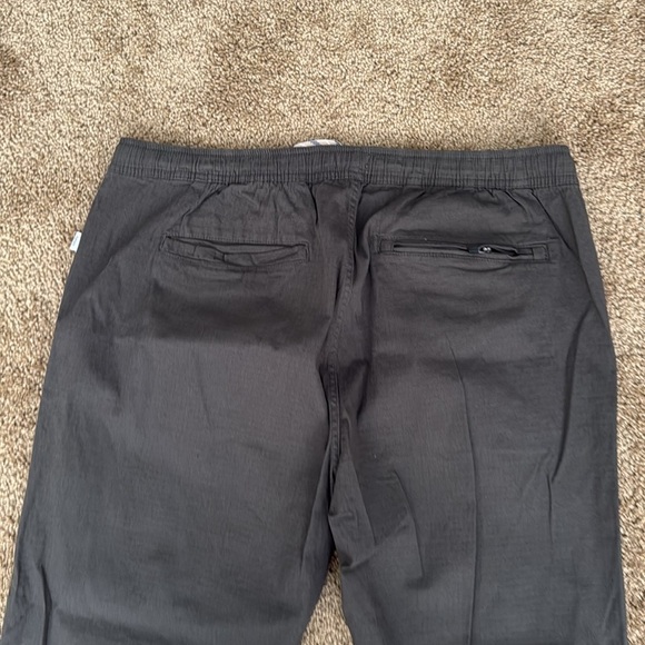 Onia Grey Pull On Straight Leg Casual Drawstring Pant - Picture 4 of 8